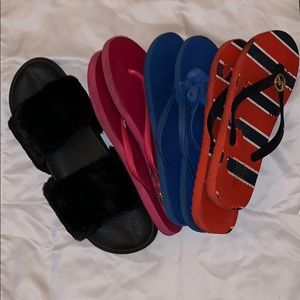 Bundle of Sandals Michael Kors& Hollister